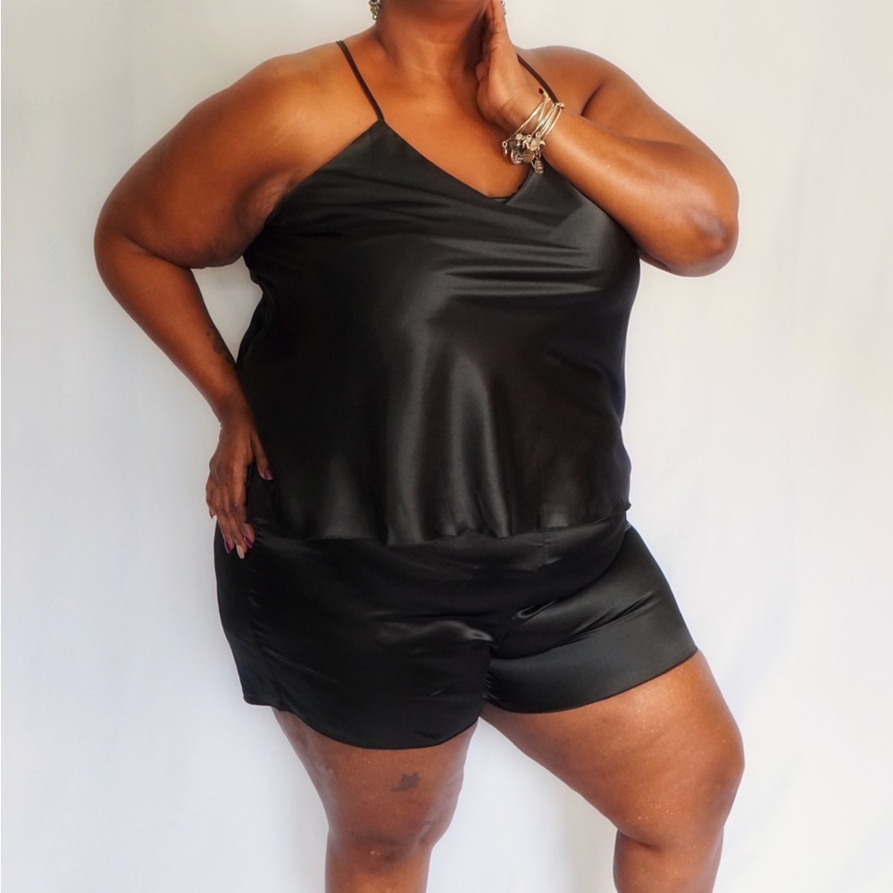 Plus Size Satin Pajamas